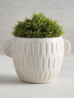 5” Cream Modern Ceramic Planter